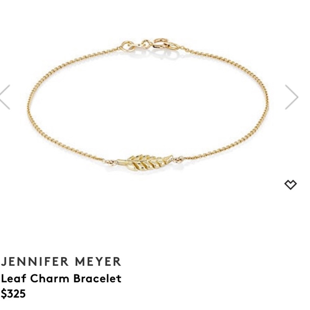 Jennifer Meyer Leaf Bracelet jewelry